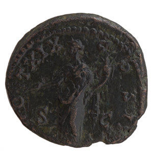 As/dupondius of Antoninus Pius (86–161; Roman emperor 138–161), issuer: Antoninus Pius – obverse: