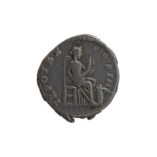 Denarius of Antoninus Pius (reigned 138–161). Obverse: head of Antoninus Pius in a laurel wreath