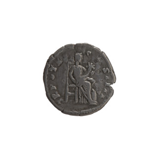 Denarius of Antoninus Pius (86–161; Roman emperor 138–161). Obverse: head of the emperor in a