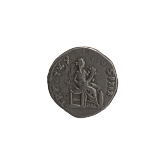 Denarius; Antoninus Pius (86–161, Roman emperor 138–161) issuer. Obverse: head of the emperor in a