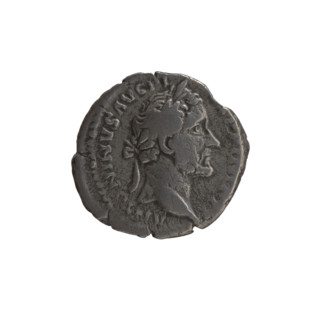 Denarius, Antoninus Pius (86–161; Roman emperor 138–161). Obverse: head of the emperor in a laurel