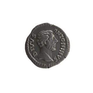 Denarius, posthumous for Antoninus Pius (86–161), issued under Lucius Verus (130–169) and Marcus
