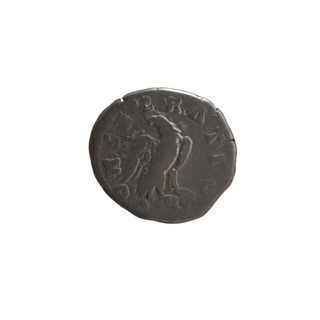 Denarius, after 161 CE. Obverse: head of Antoninus Pius without a covering facing right,
