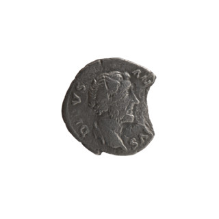 Denarius of Lucius Verus (130–169; Roman emperor 161–169) and Marcus Aurelius (121–180; Roman
