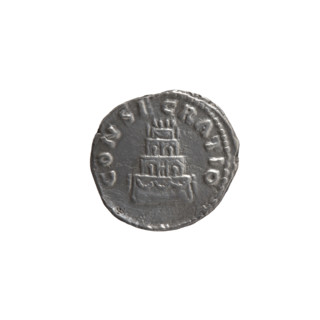 Denarius of Lucius Verus (130–169; Roman emperor 161–169) and Marcus Aurelius (121–180; Roman