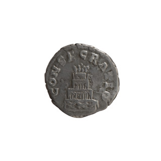 Denarius (subaerate), issuers: Lucius Verus (130–169; Roman emperor 161–169) and Marcus Aurelius