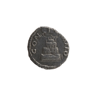 Denarius, after 161 CE. Obverse: head of Antoninus Pius bare, facing right, legend DIVVS ANTONINVS.