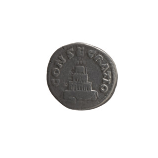 Denarius; obverse: head of Antoninus Pius without a covering facing right, legend 'DIVVS ANTONINVS'