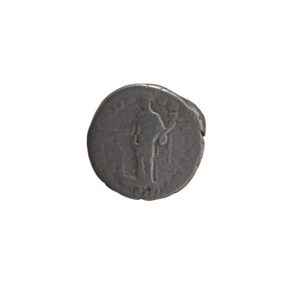 Denarius of Antoninus Pius (86–161; Roman emperor 138–161). Obverse: Head of Antoninus Pius in