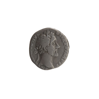 Denarius, Antoninus Pius (86–161; Roman emperor 138–161) — obverse: head of the emperor in a laurel