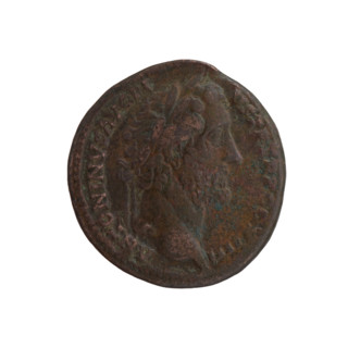 Antoninus Pius (86–161; Roman Emperor 138–161), issuer. Obverse: Head of the emperor in a laurel