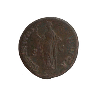 Antoninus Pius (86–161; Roman Emperor 138–161), issuer. Coin (Roman Empire, 145–161, Rome).