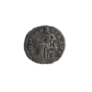 Denarius, Antoninus Pius (86–161; Roman emperor 138–161) — issuer. Obverse: Bust of Faustina I in