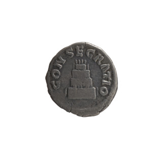 Denarius, posthumous issue for Antoninus Pius (86–161) and Lucius Verus (130–169) and Marcus