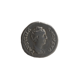 Denarius, Antoninus Pius (86–161; Roman emperor 138–161), issuer; Faustina the Elder (98–141; Roman