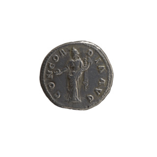 Denarius, Antoninus Pius (86–161; Roman emperor 138–161) — issuer; Faustina the Elder (98–141;