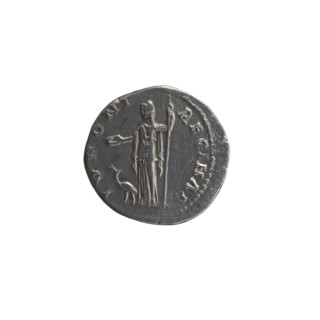 Denarius, Faustina the Elder (98–141; Roman empress 138–141), Antoninus Pius (86–161; Roman emperor