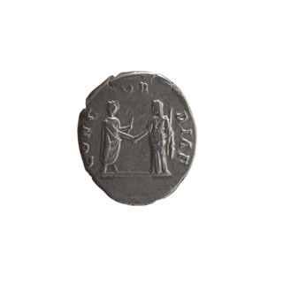 Denarius, posthumous issue of Faustina the Elder (98–141), Antoninus Pius (86–161) (issuer).