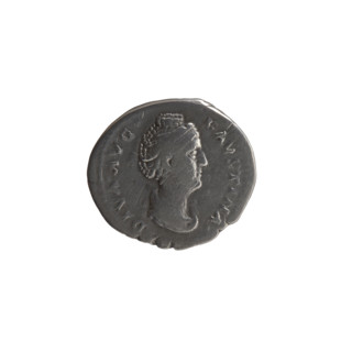 Denarius, Antoninus Pius (86–161; Roman emperor 138–161), issuer; Faustina the Elder (98–141; Roman