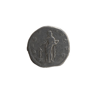 Denarius, posthumous issue for Faustina the Elder (98–141; Roman empress 138–141), struck under