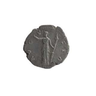 Denarius, posthumous issue for Faustina the Elder (98–141; Roman empress 138–141), issued under
