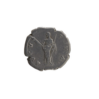 Denarius, posthumous issue of Faustina the Elder (98–141; Roman empress 138–141) under Antoninus