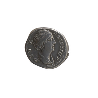 Denarius, posthumous issue for Faustina the Elder (98–141; Roman empress 138–141), struck under