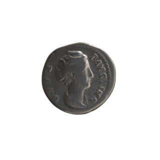 Denarius, posthumous issue for Faustina the Elder (98–141; Roman empress 138–141), struck under