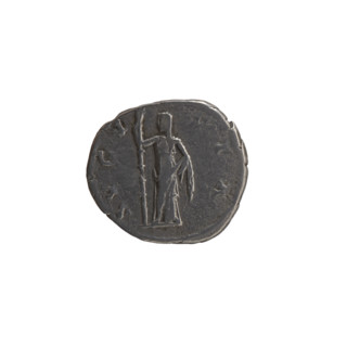 Denarius, posthumous issue for Faustina the Elder (98–141; Roman empress 138–141), issuer Antoninus