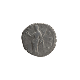 Denarius, posthumous issue for Faustina the Elder (98–141; Roman empress 138–141). Obverse: Bust of