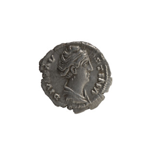 Denarius, posthumous issue of Faustina the Elder (98–141; Roman empress 138–141), issuer Antoninus