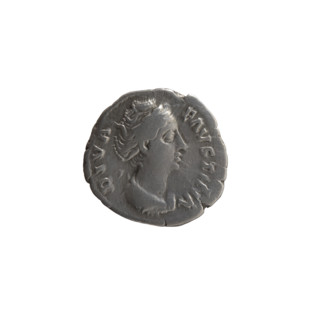 Denarius, Antoninus Pius (86–161; Roman emperor 138–161), issuer; posthumous depiction of Faustina