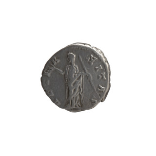 Denarius of Antoninus Pius (86–161; Roman emperor 138–161), issued for Faustina the Elder (98–141;
