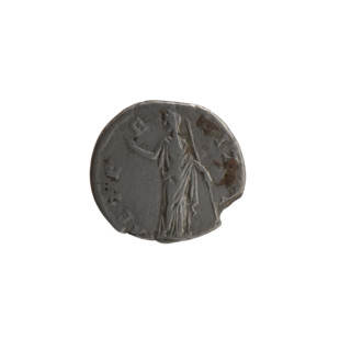 Denarius, posthumous issue for Faustina the Elder (98–141; Roman empress 138–141), struck under