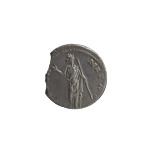 Denarius, posthumous issue of Faustina the Elder (98–141; Roman empress 138–141); issuer: Antoninus