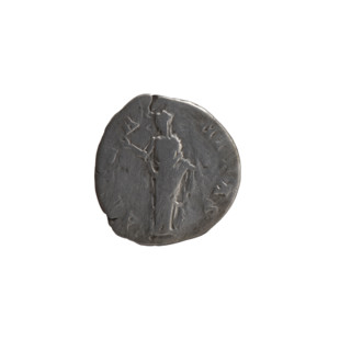 Denarius, posthumous issue of Faustina the Elder (98–141; Roman empress 138–141), issuer Antoninus
