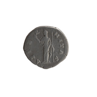 Denarius, posthumous coin of Faustina the Elder (98–141; Roman empress 138–141); issuer: Antoninus