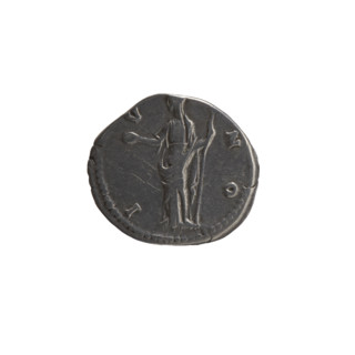 Denarius, posthumous issue for Faustina the Elder (98–141; Roman empress 138–141). Obverse: Bust of