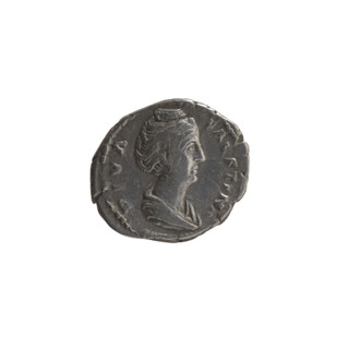 Denarius, posthumous issue for Faustina the Elder (98–141; Roman empress 138–141), issuer Antoninus