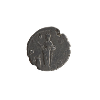 Denarius, posthumous issue for Faustina the Elder (98–141; Roman empress 138–141), struck under