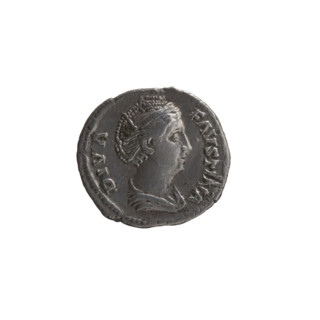 Denarius, posthumous issue for Faustina the Elder (98–141; Roman empress 138–141), struck under