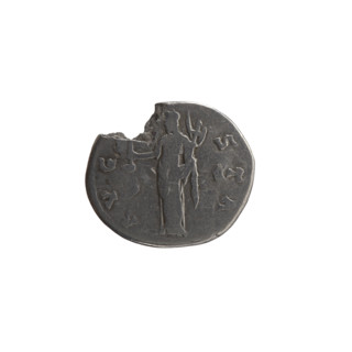 Denarius, posthumous issue of Faustina the Elder (98–141; Roman empress 138–141), issuer Antoninus