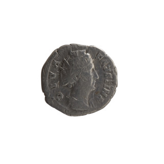 Denarius, posthumous for Faustina the Elder (98–141; Roman empress 138–141). Issuer: Antoninus Pius