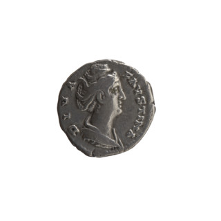 Denarius, posthumous issue for Faustina the Elder (98–141; Roman empress 138–141); issuer: