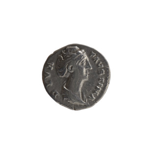 Denarius, posthumous issue for Faustina the Elder (98–141; Roman empress 138–141), struck under