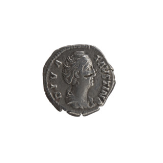 Denarius, posthumous issue for Faustina the Elder (98–141; Roman empress 138–141), issued under