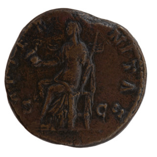 Sestertius, posthumous issue for Faustina the Elder (98–141; Roman empress 138–141), issued under