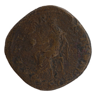 Sestertius, posthumous issue for Faustina the Elder (98–141; Roman empress 138–141); issuer: