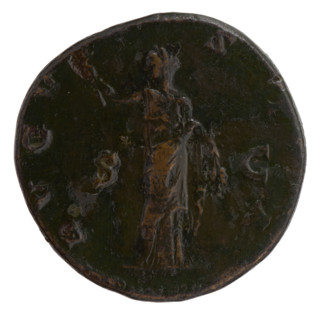 sestertius, Faustina the Elder (98–141; Roman empress 138–141) (posthumously), Antoninus Pius