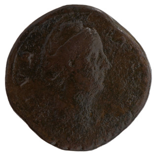 Sestertius, posthumous issue for Faustina the Elder (98–141; Roman empress 138–141), issuer